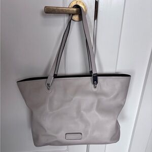 Marc Jacobs Ligaro Cream Leather Tote Bag